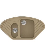 Νεροχύτης Συνθετικός Γρανίτης Sanitec Classic 302 (96 X 51cm) 'Ενθετος