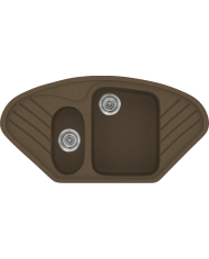 Νεροχύτης Συνθετικός Γρανίτης Sanitec Classic 302 (96 X 51cm) 'Ενθετος