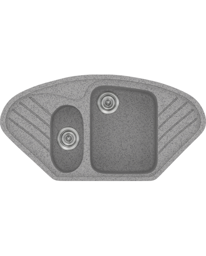 Νεροχύτης Συνθετικός Γρανίτης Sanitec Classic 302 (96 X 51cm) 'Ενθετος