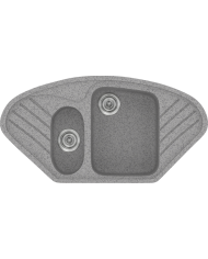 Νεροχύτης Συνθετικός Γρανίτης Sanitec Classic 302 (96 X 51cm) 'Ενθετος