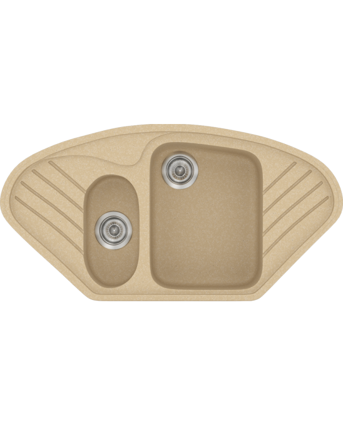 Νεροχύτης Συνθετικός Γρανίτης Sanitec Classic 302 (96 X 51cm) 'Ενθετος