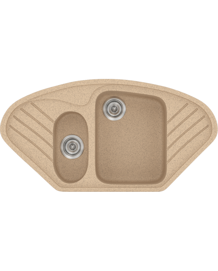 Νεροχύτης Συνθετικός Γρανίτης Sanitec Classic 302 (96 X 51cm) 'Ενθετος