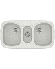 Νεροχύτης Συνθετικός Γρανίτης Sanitec Classic 303 Επικαθήμενος (96 X 51cm)