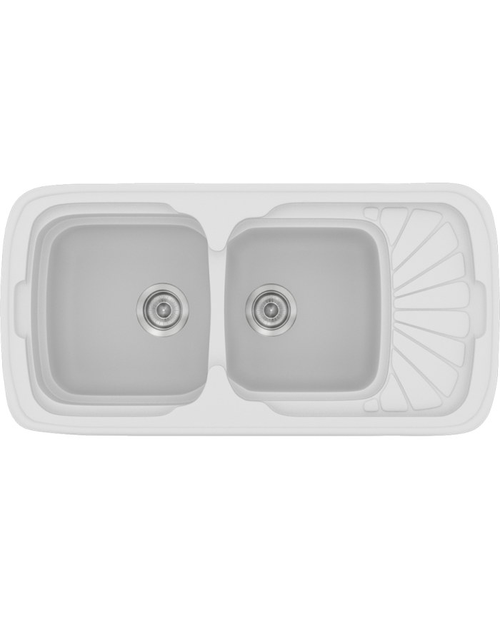 Νεροχύτης Συνθετικός Γρανίτης Sanitec Classic 304 (96 X 51cm)