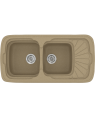 Νεροχύτης Συνθετικός Γρανίτης Sanitec Classic 304 Aντιστρεφόμενος Επικαθήμενος (96 X 51cm)