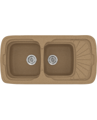 Νεροχύτης Συνθετικός Γρανίτης Sanitec Classic 304 (96 X 51cm)