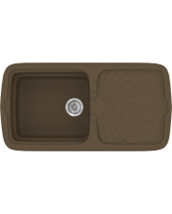 Νεροχύτης Συνθετικός Γρανίτης Sanitec Classic 306 (96 X 51cm)