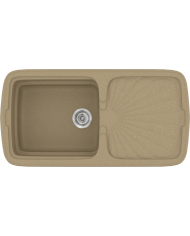 Νεροχύτης Συνθετικός Γρανίτης Sanitec Classic 306 (96 X 51cm)