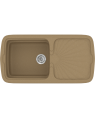 Νεροχύτης Συνθετικός Γρανίτης Sanitec Classic 306 (96 X 51cm)