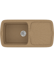 Νεροχύτης Συνθετικός Γρανίτης Sanitec Classic 306 (96 X 51cm)