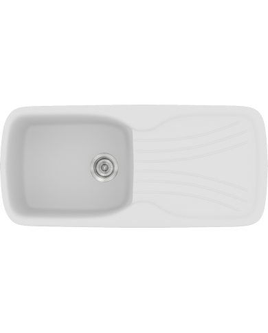 Νεροχύτης Συνθετικός Γρανίτης Sanitec Classic 308 Aντιστρεφόμενος Επικαθήμενος (96 X 51cm)