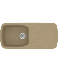 Νεροχύτης Συνθετικός Γρανίτης Sanitec Classic 308 Aντιστρεφόμενος Επικαθήμενος (96 X 51cm)