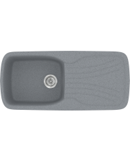 Νεροχύτης Συνθετικός Γρανίτης Sanitec Classic 308 Aντιστρεφόμενος Επικαθήμενος (96 X 51cm)