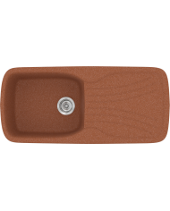 Νεροχύτης Συνθετικός Γρανίτης Sanitec Classic 308 Aντιστρεφόμενος Επικαθήμενος (96 X 51cm)