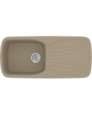 Νεροχύτης Συνθετικός Γρανίτης Sanitec Classic 308 Aντιστρεφόμενος Επικαθήμενος (96 X 51cm)