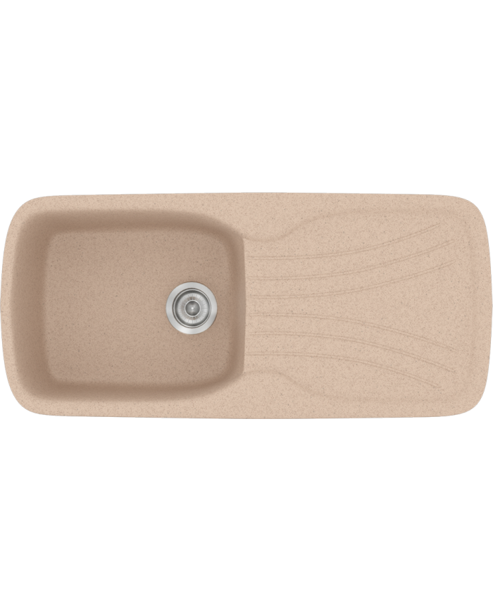 Νεροχύτης Συνθετικός Γρανίτης Sanitec Classic 308 Aντιστρεφόμενος Επικαθήμενος (96 X 51cm)