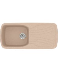 Νεροχύτης Συνθετικός Γρανίτης Sanitec Classic 308 Aντιστρεφόμενος Επικαθήμενος (96 X 51cm)