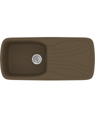 Νεροχύτης Συνθετικός Γρανίτης Sanitec Classic 308 Aντιστρεφόμενος Επικαθήμενος (96 X 51cm)