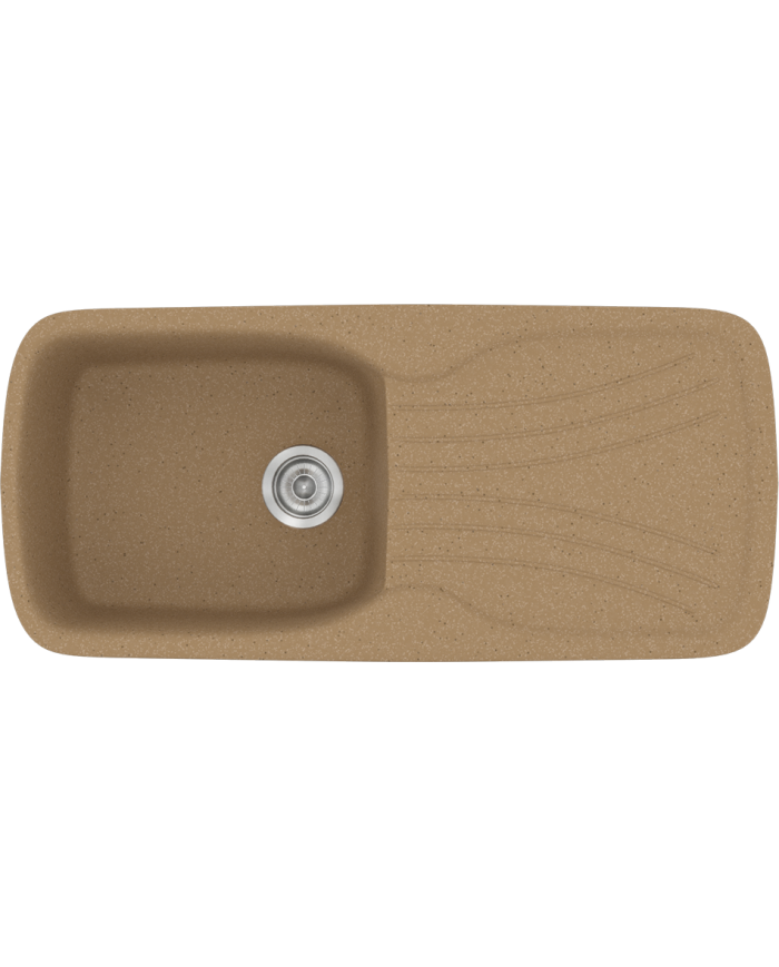 Νεροχύτης Συνθετικός Γρανίτης Sanitec Classic 308 Aντιστρεφόμενος Επικαθήμενος (96 X 51cm)