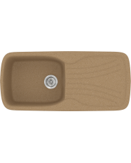 Νεροχύτης Συνθετικός Γρανίτης Sanitec Classic 308 Aντιστρεφόμενος Επικαθήμενος (96 X 51cm)