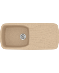 Νεροχύτης Συνθετικός Γρανίτης Sanitec Classic 308 Aντιστρεφόμενος Επικαθήμενος (96 X 51cm)