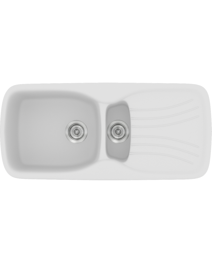 Synthetic Granite Sink Sanitec Classic 309 Reversible Countertop (96 X 51cm)