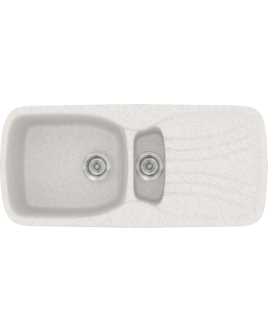 Νεροχύτης Συνθετικός Γρανίτης Sanitec Classic 309 Aντιστρεφόμενος Επικαθήμενος (96 X 51cm)