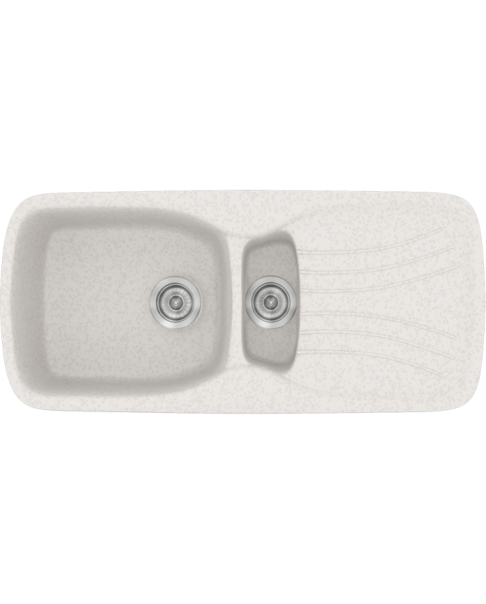 Synthetic Granite Sink Sanitec Classic 309 Reversible Countertop (96 X 51cm)