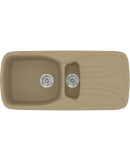 Synthetic Granite Sink Sanitec Classic 309 Reversible Countertop (96 X 51cm)