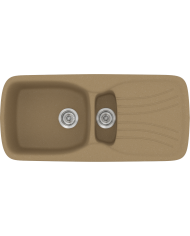 Synthetic Granite Sink Sanitec Classic 309 Reversible Countertop (96 X 51cm)