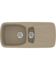 Synthetic Granite Sink Sanitec Classic 309 Reversible Countertop (96 X 51cm)