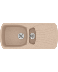 Synthetic Granite Sink Sanitec Classic 309 Reversible Countertop (96 X 51cm)