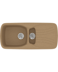 Synthetic Granite Sink Sanitec Classic 309 Reversible Countertop (96 X 51cm)