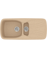 Synthetic Granite Sink Sanitec Classic 309 Reversible Countertop (96 X 51cm)