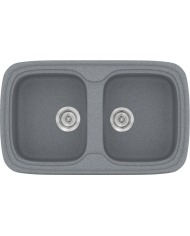 Νεροχύτης Συνθετικός Γρανίτης Sanitec Classic 312 Επικαθήμενος (82X50)