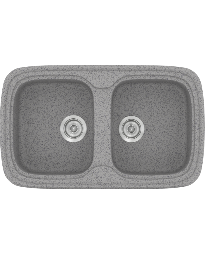 Νεροχύτης Συνθετικός Γρανίτης Sanitec Classic 312 Επικαθήμενος (82X50)