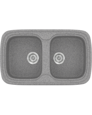 Νεροχύτης Συνθετικός Γρανίτης Sanitec Classic 312 Επικαθήμενος (82X50)