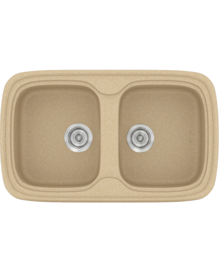 Νεροχύτης Συνθετικός Γρανίτης Sanitec Classic 312 Επικαθήμενος (82X50)