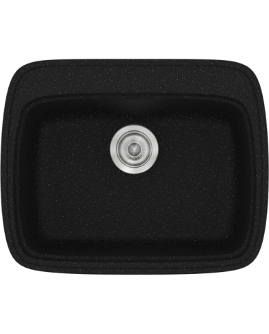 Νεροχύτης Συνθετικός Γρανίτης Sanitec Classic 313 1B Επικαθήμενος  (58X50)