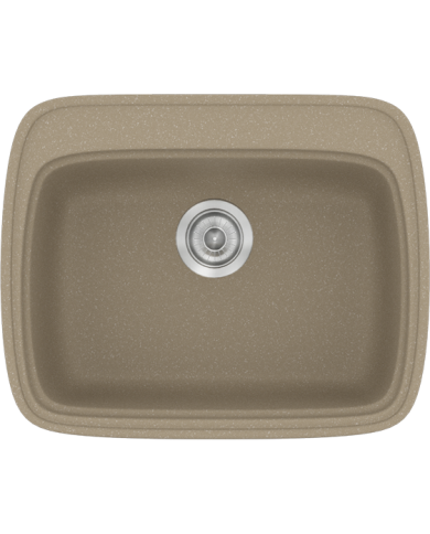 Νεροχύτης Συνθετικός Γρανίτης Sanitec Classic 313 1B Επικαθήμενος  (58X50)