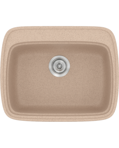 Νεροχύτης Συνθετικός Γρανίτης Sanitec Classic 313 1B Επικαθήμενος  (58X50)