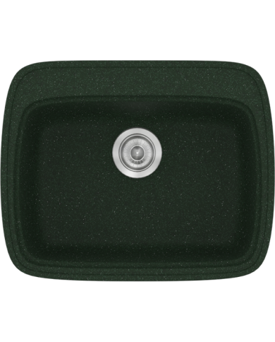 Νεροχύτης Συνθετικός Γρανίτης Sanitec Classic 313 1B Επικαθήμενος  (58X50)