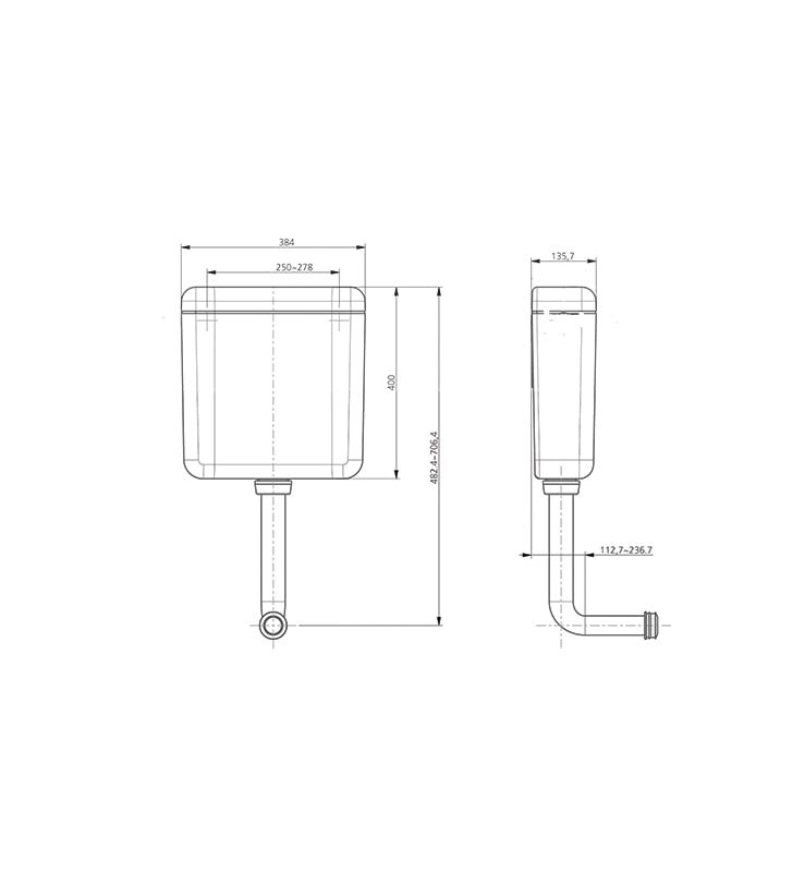 Siamp Eco 33801 Plastic cistern