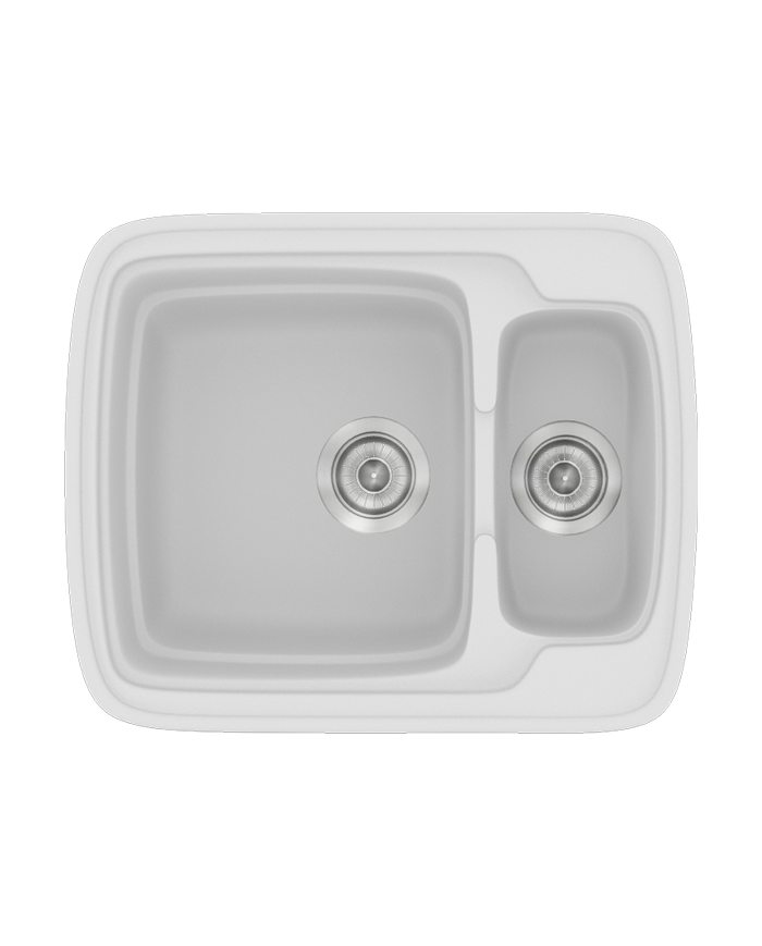 Synthetic Granite Sink Sanitec Classic 314 Reversible Countertop (60X51)