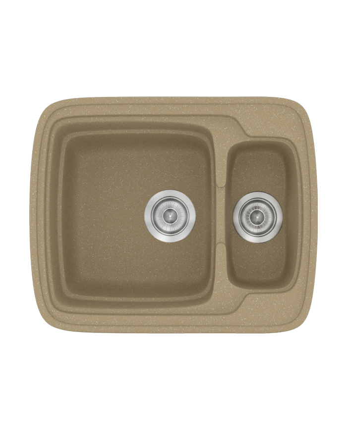 Synthetic Granite Sink Sanitec Classic 314 Reversible Countertop (60X51)