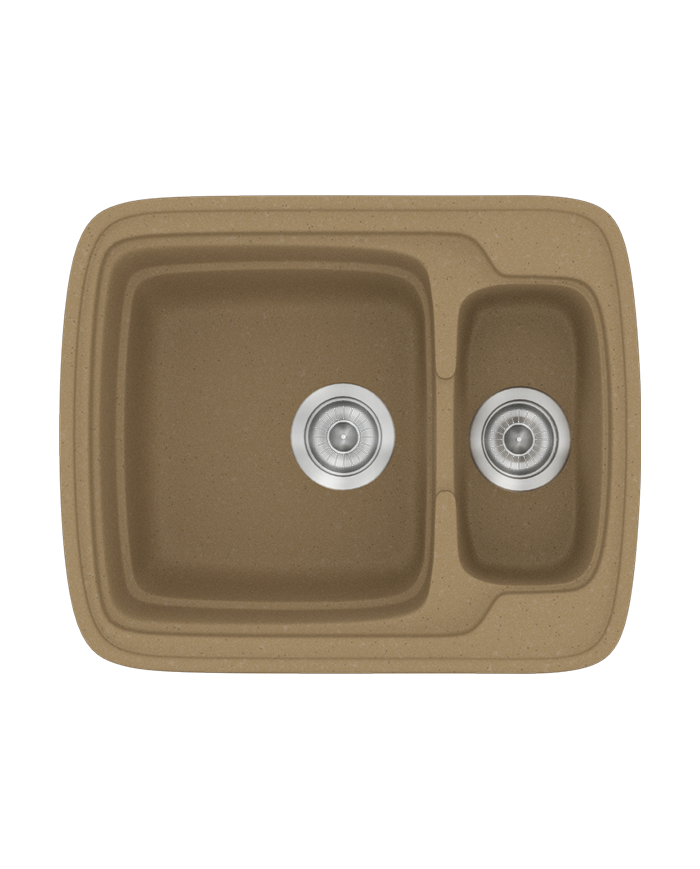 Synthetic Granite Sink Sanitec Classic 314 Reversible Countertop (60X51)
