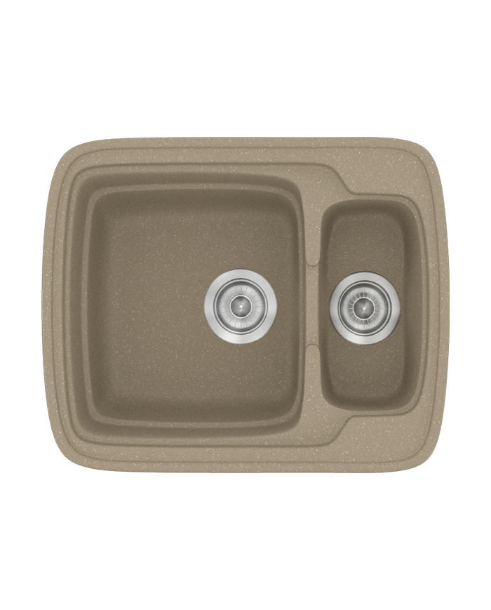 Synthetic Granite Sink Sanitec Classic 314 Reversible Countertop (60X51)