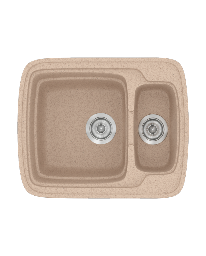 Synthetic Granite Sink Sanitec Classic 314 Reversible Countertop (60X51)