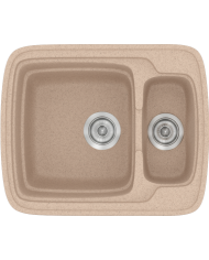 Synthetic Granite Sink Sanitec Classic 314 Reversible Countertop (60X51)
