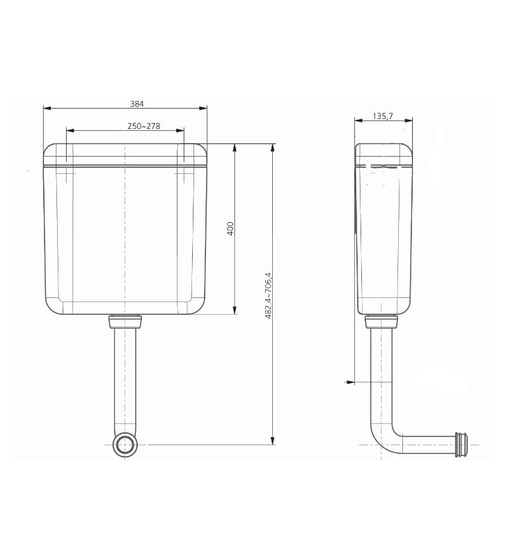 Siamp Eco HL 33802 cistern